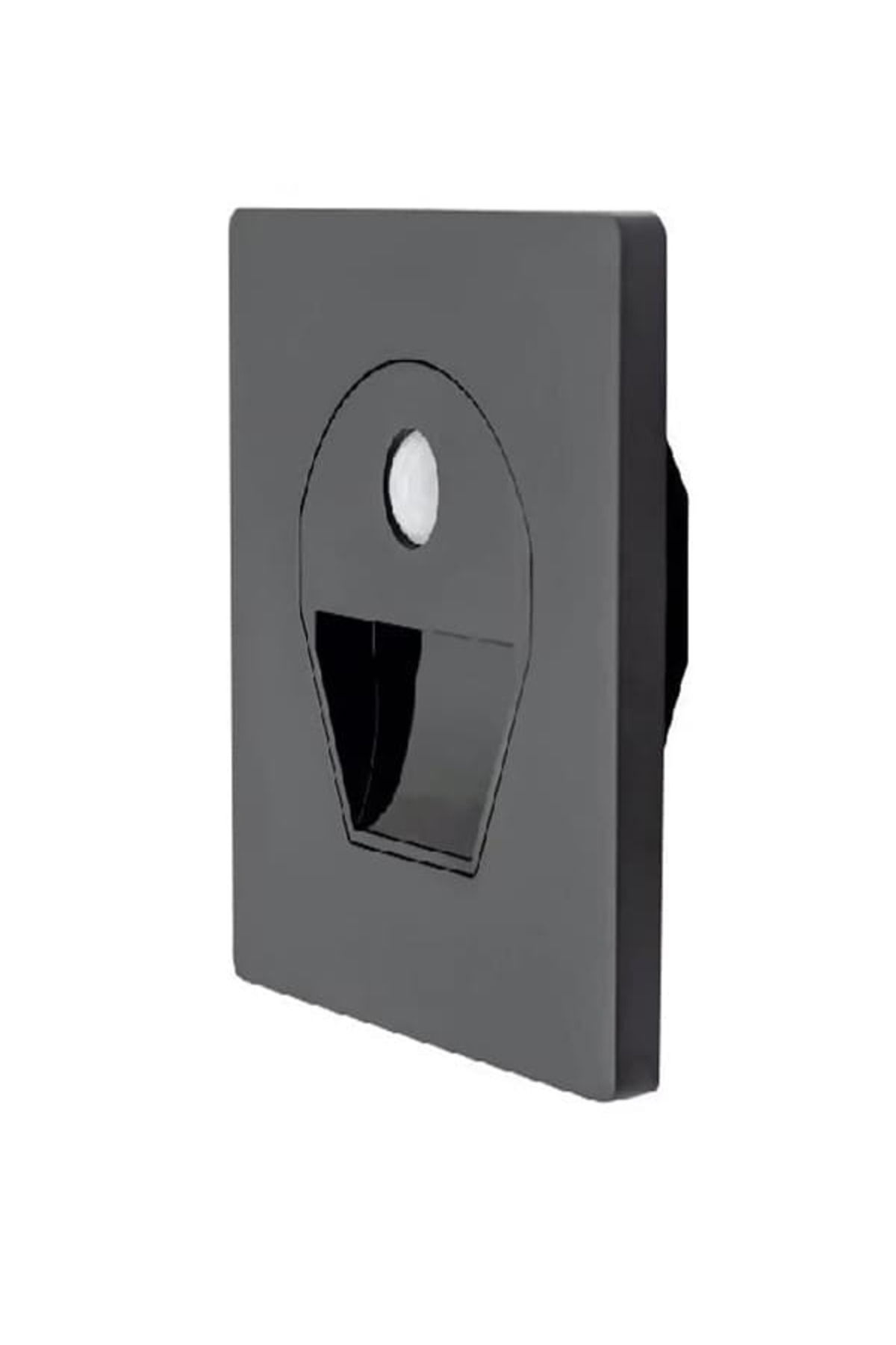 Sensörlü Koridor Aydınlatması Siyah Gövde Fotoselli Gün Işığı CT-5170-G