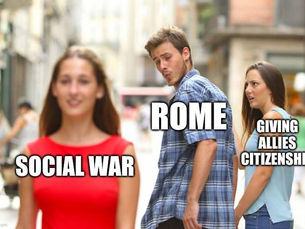 Haciendo memes de la antigua República Romana