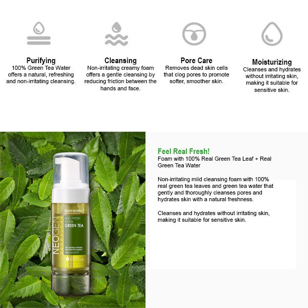 Thumbnail: NeoGen Real Fresh Green Tea Foam 160g