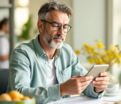 an investor reviewing a profitable business portfolio, confident and successful, modern of
