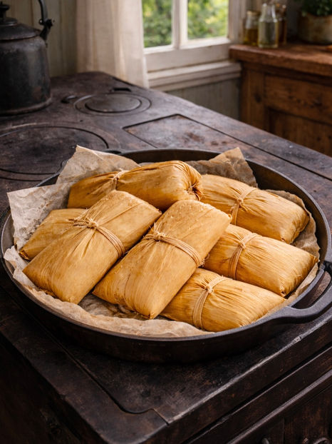 Rustic Steamed Tamales