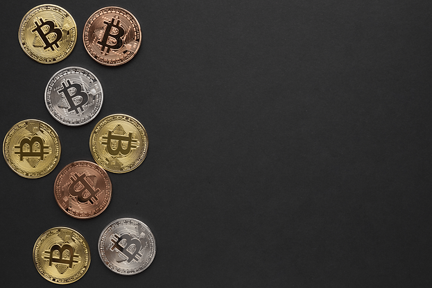 bitcoin-various-colors-with-copy-space-m