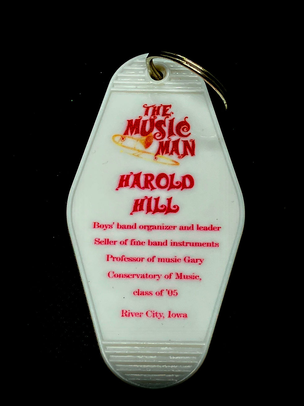 Thumbnail: MUSIC MAN Harold Hill River City inspired keytag