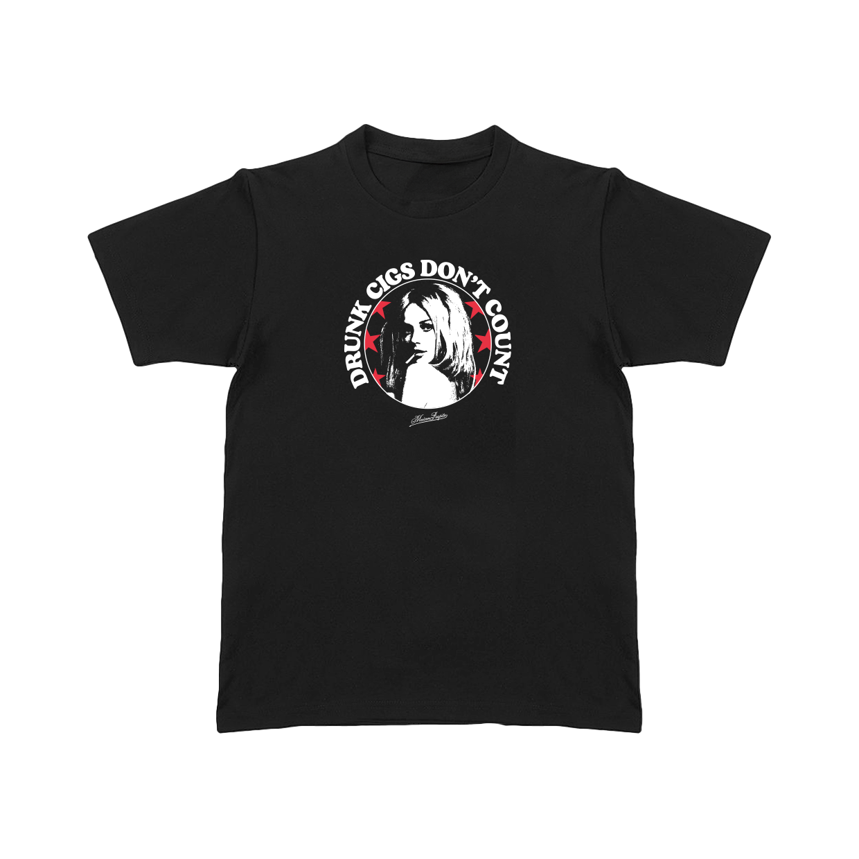 Drunk cigs don't count black tee