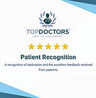 TopDoctors 5-star patient review recognition widget