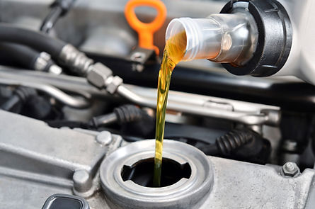 Engine Oil Pouring