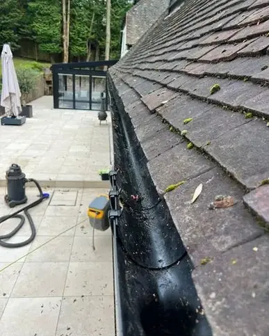 gutters unblocked and clear