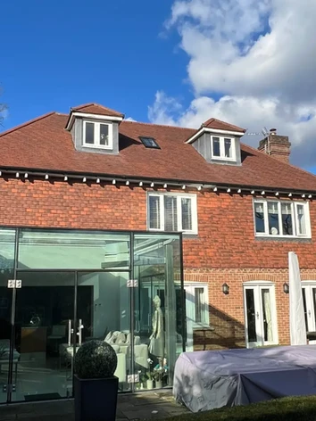 results of roof after being steam cleaned by cr cleaning kent