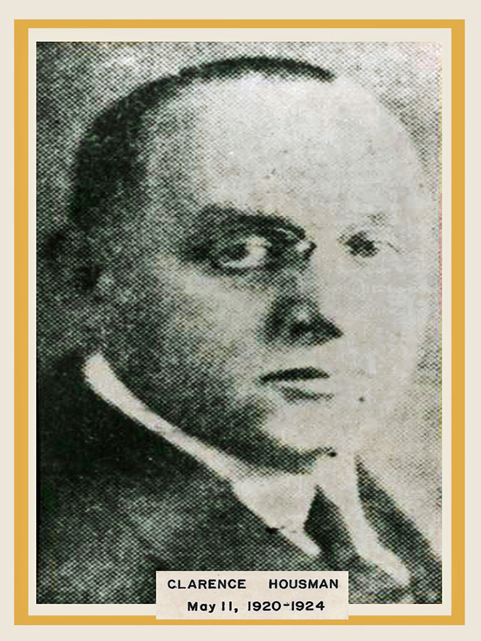 19. Clarence Housman   May 1920- 1924