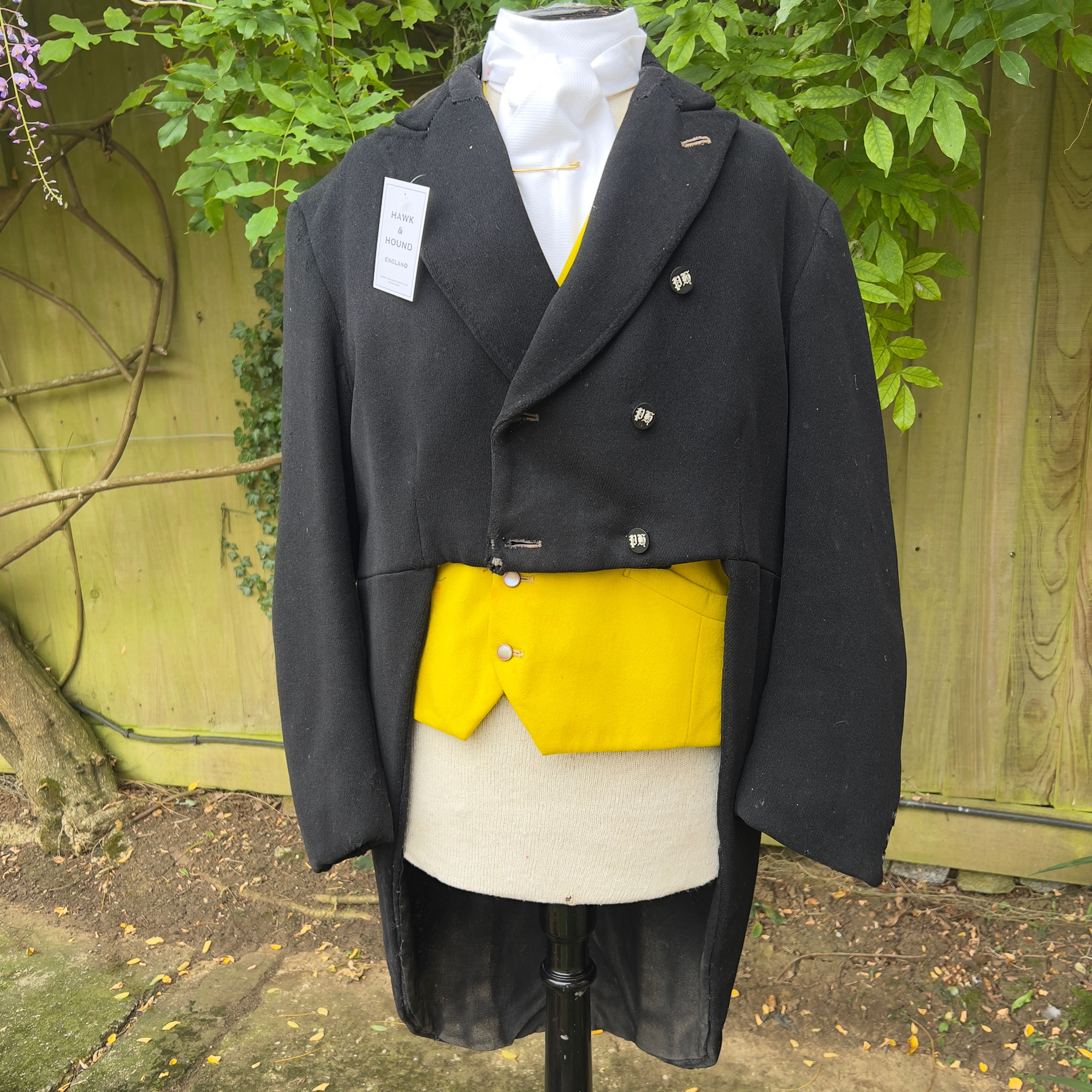 46” black hunting tailcoat