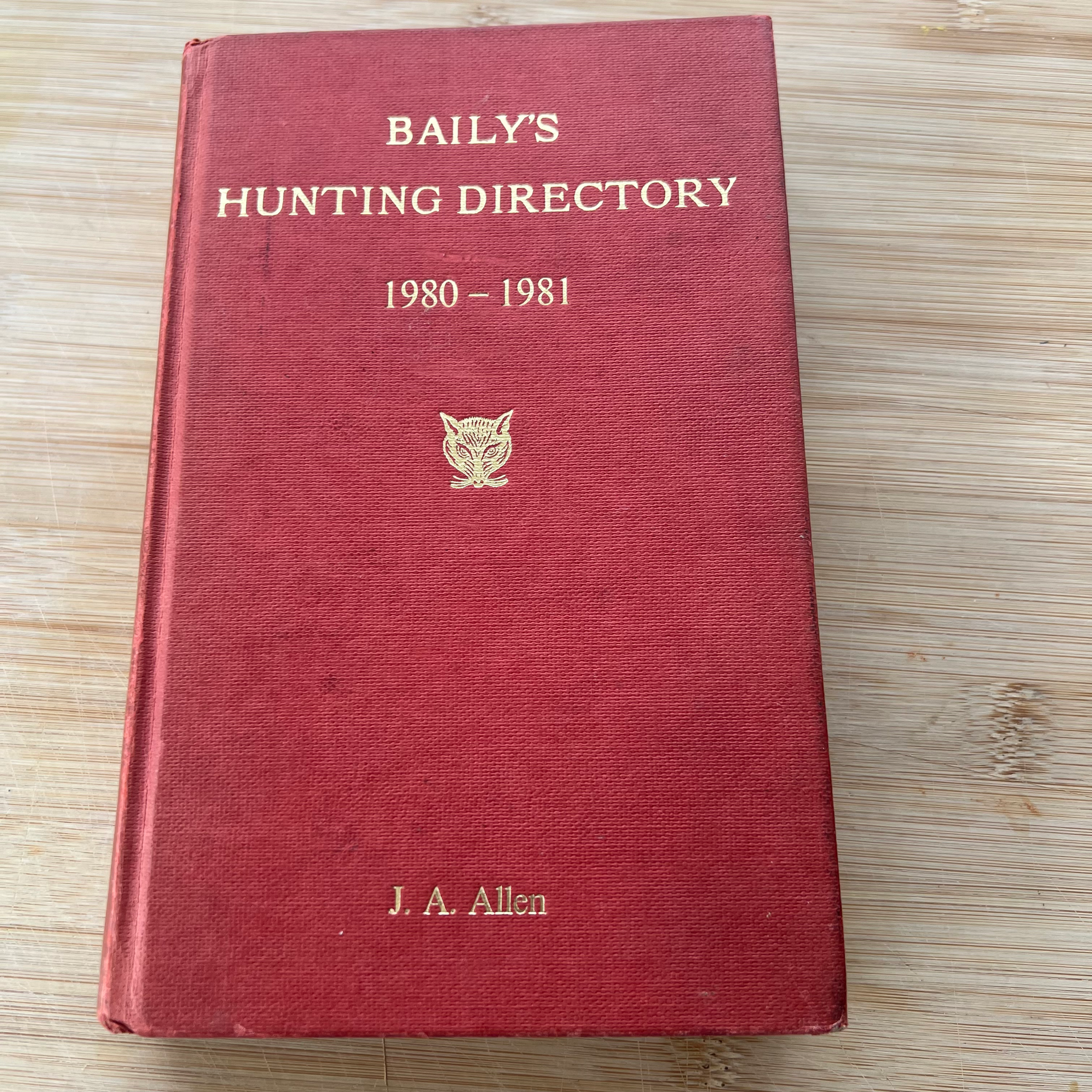 Baily’s Hunting Directory 1980 - 1981