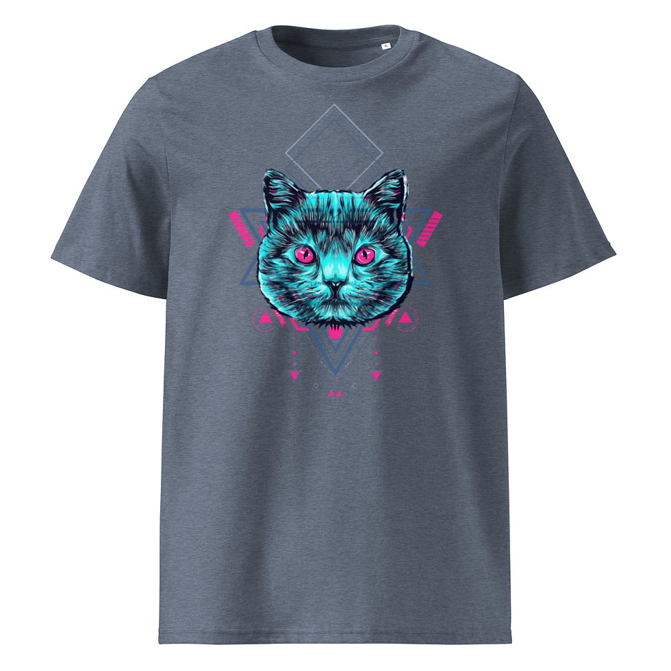 Thumbnail: Wicked Cat unisex organic cotton t-shirt