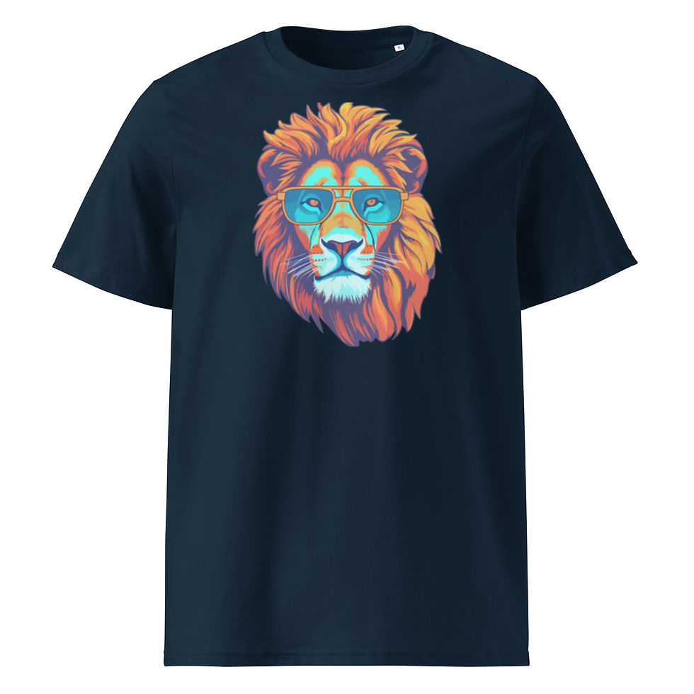 Thumbnail: Cool Lion unisex organic cotton t-shirt