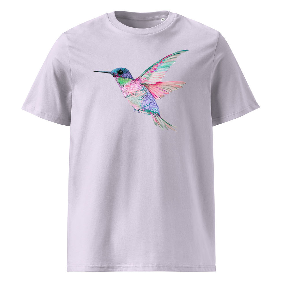Thumbnail: Hummingbird unisex organic cotton t-shirt