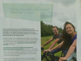 Quarante kilomètres à parcourir à vélo ? Simple comme bonjour ! dans le magazine « Pit » de juillet 