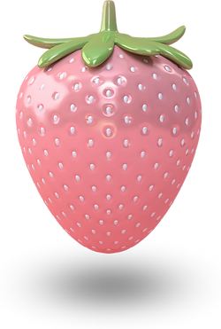 3D-Erdbeere