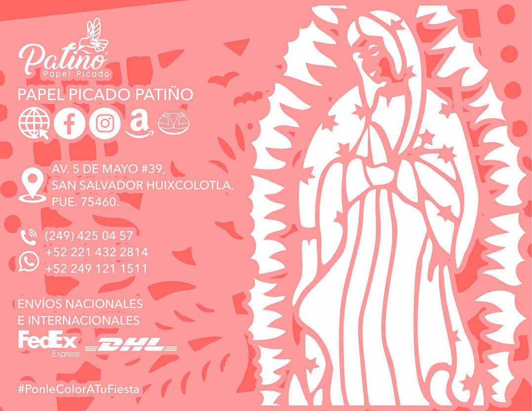 Virgen de Guadalupe | Papel Picado Patiño