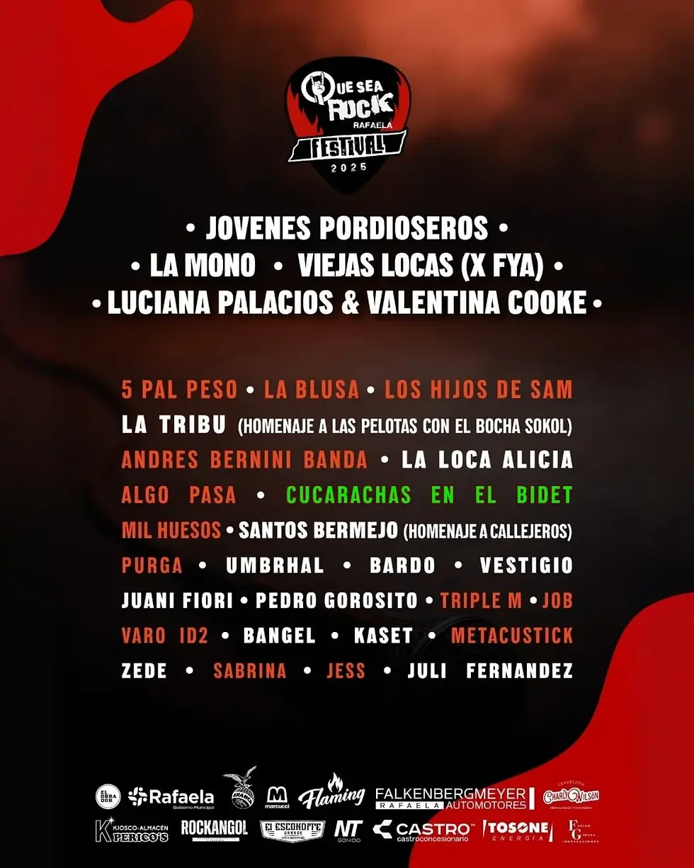 PURGA participó del Festival "Que Sea Rock Rafaela"