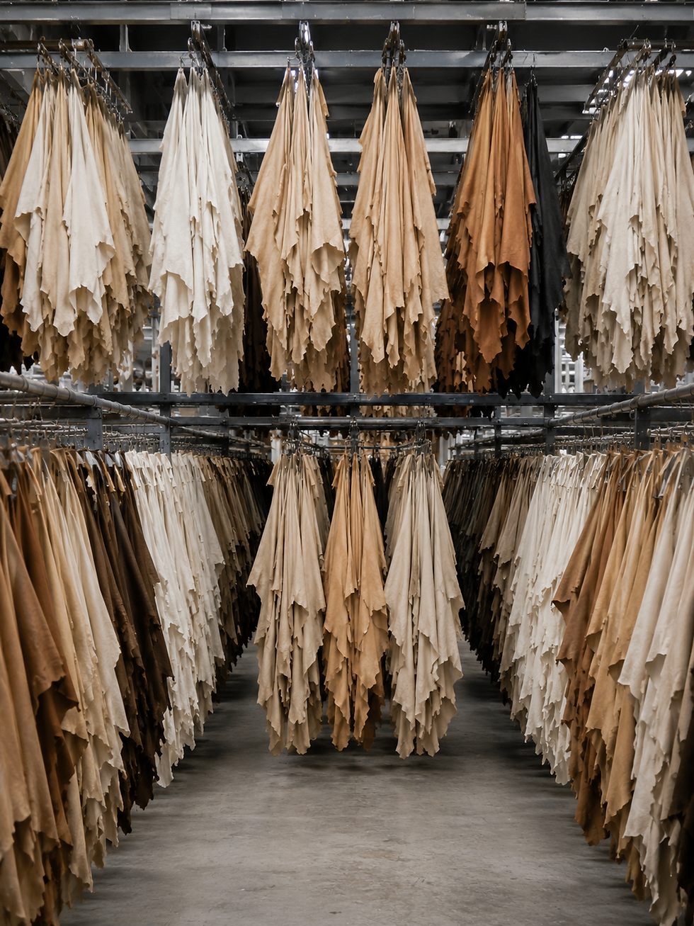 Cow, goat, and buffalo leather sourcing support