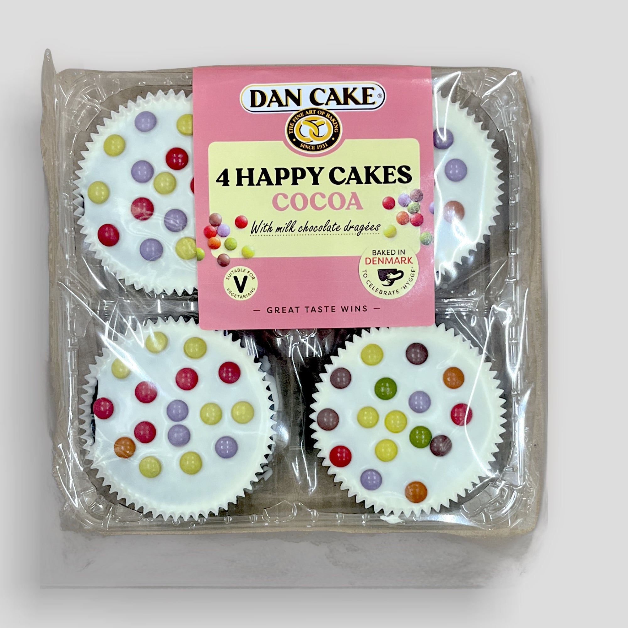 Dan Cake 4pk Happy Vanilla   RRP £2.39   POR 35%