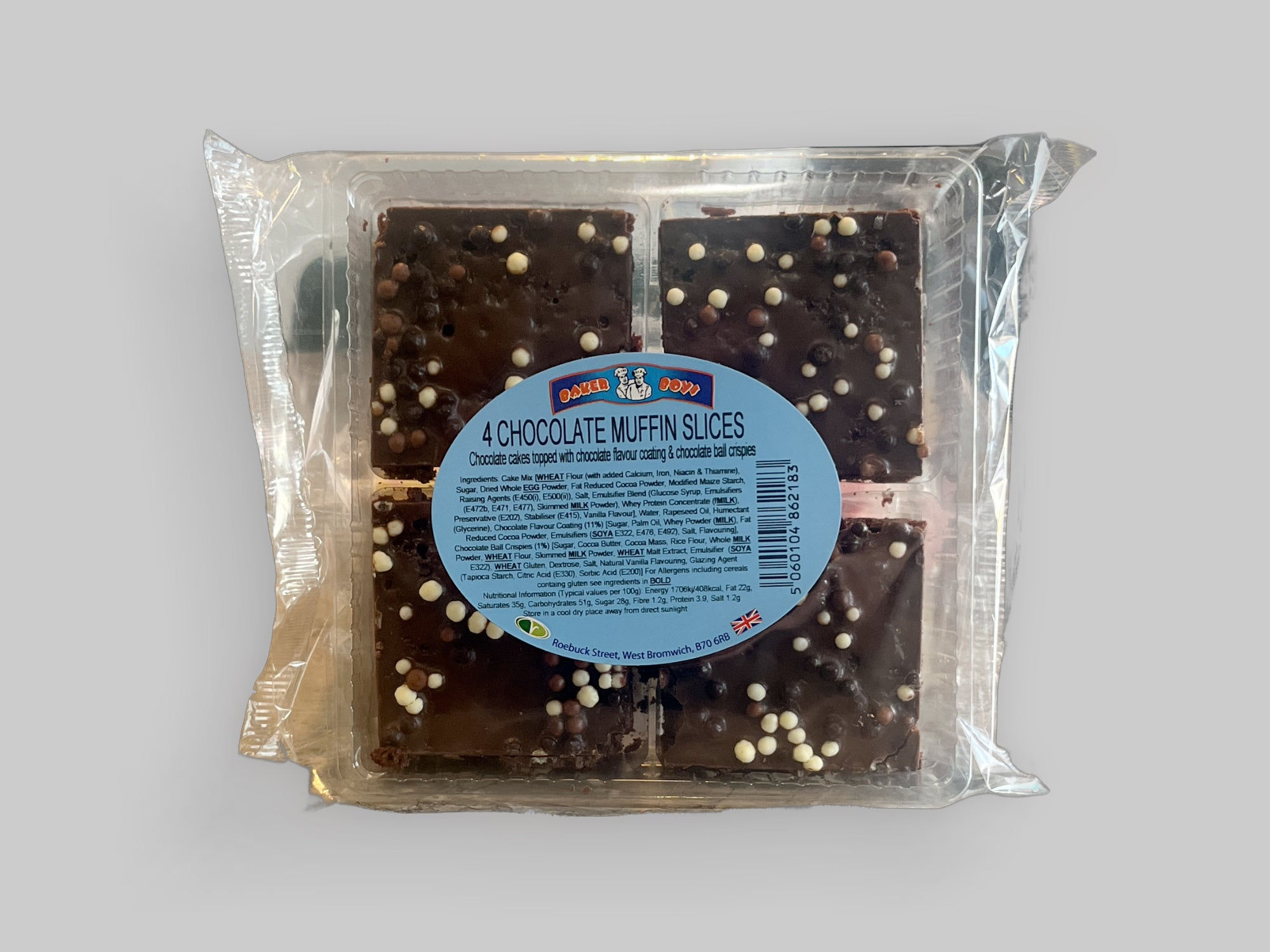 BB 4pk Chocolate Muffin Square    RRP £1.99   POR 40%