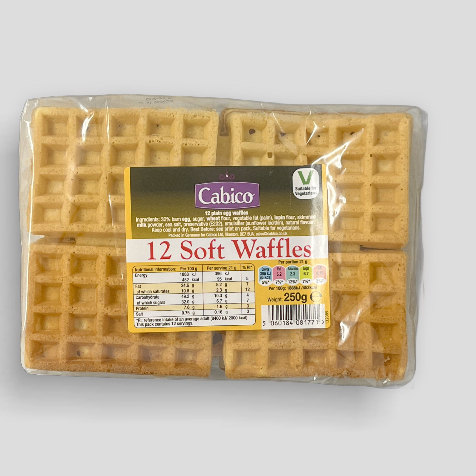 Cabico Plain Waffles     RRP £1.99    POR 36%