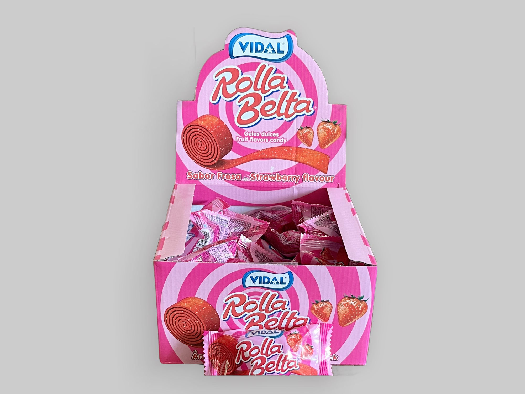 VIDAL STRAWBERRY ROLLER  RRP £0.40   POR 47%