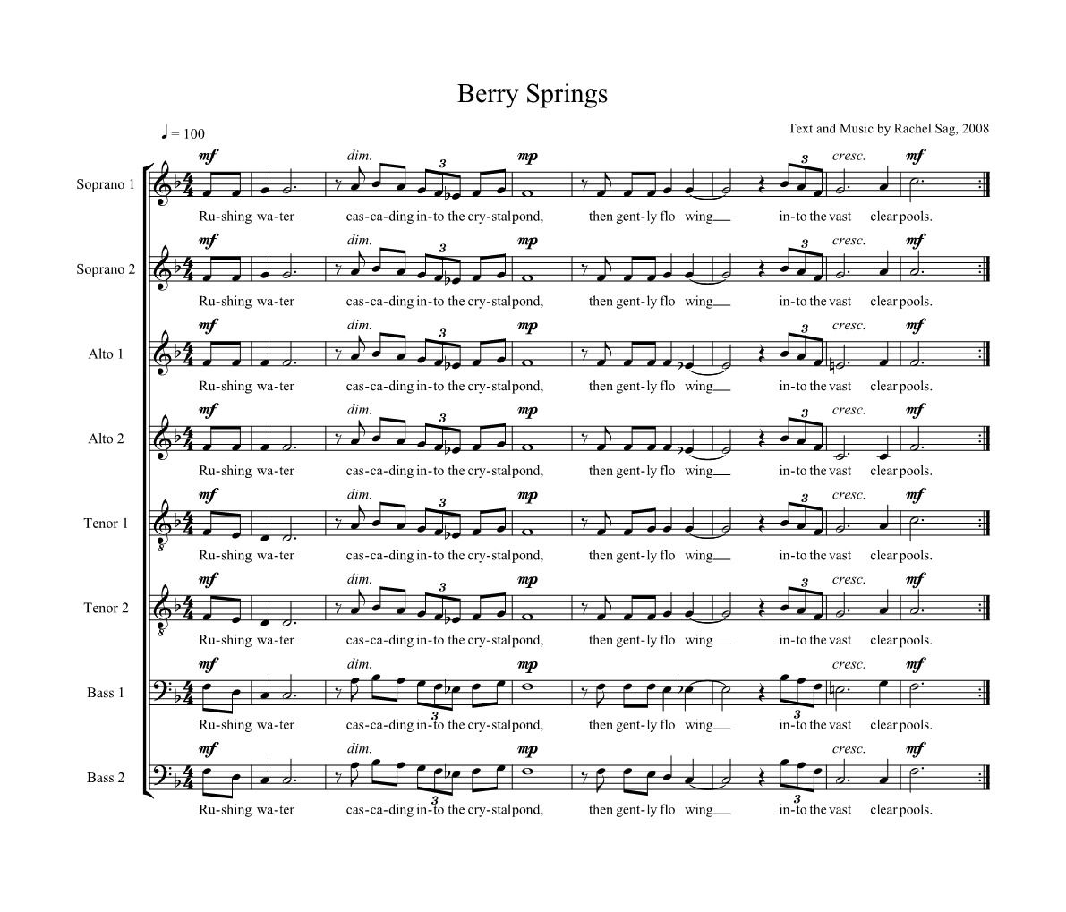 Berry Springs - Sag