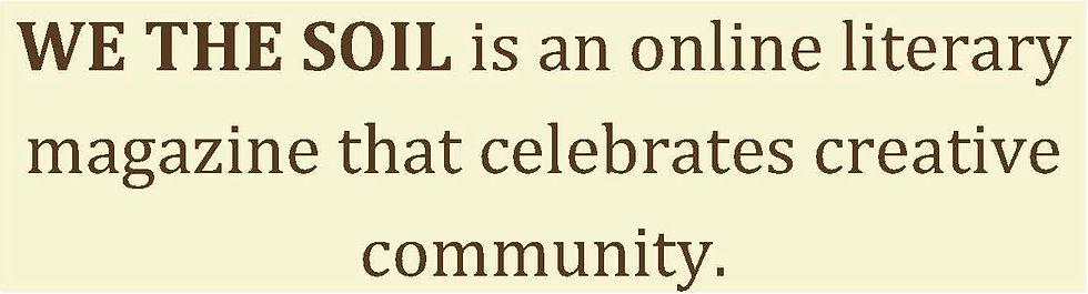 Online Poetry Reading for WE THE SOIL Magazine
