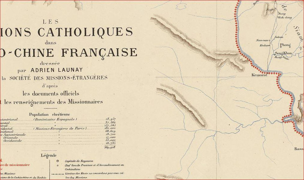 Details of French catholic missions