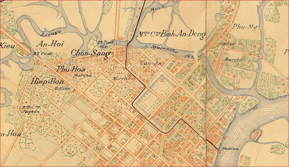 Details of road map of Saigon area