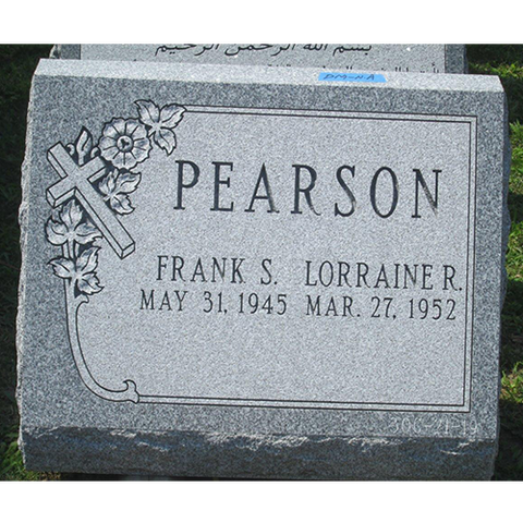 Slant Grave marker by Diamond Monuments