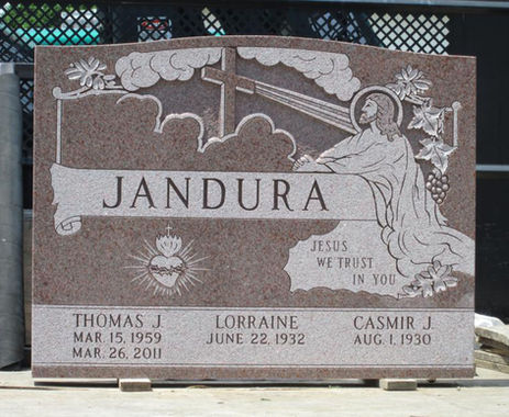 Family markers by Diamond Monuments