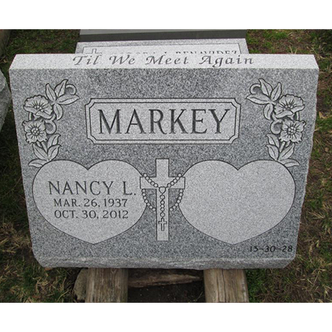 Slant Grave marker by Diamond Monuments