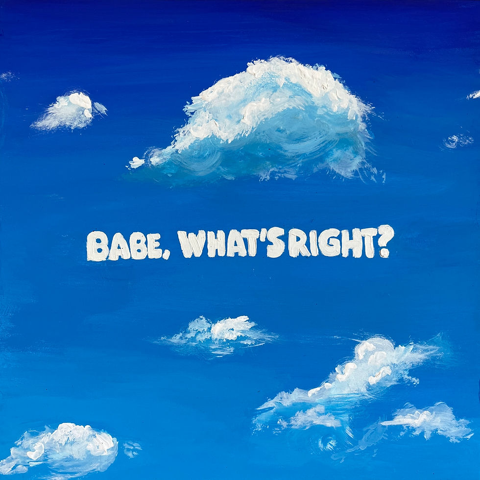 Thumbnail: Honey, What's Wrong? Babe, What's Right? (Diptych)