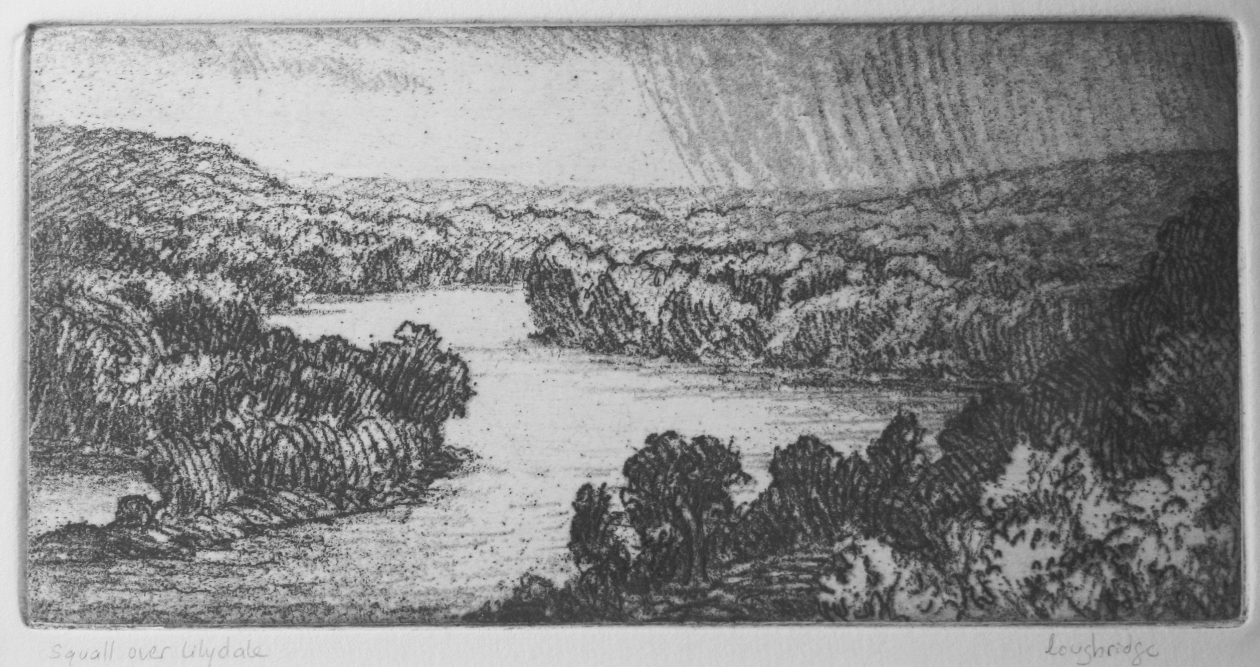 Squall over Lilydale, Framed