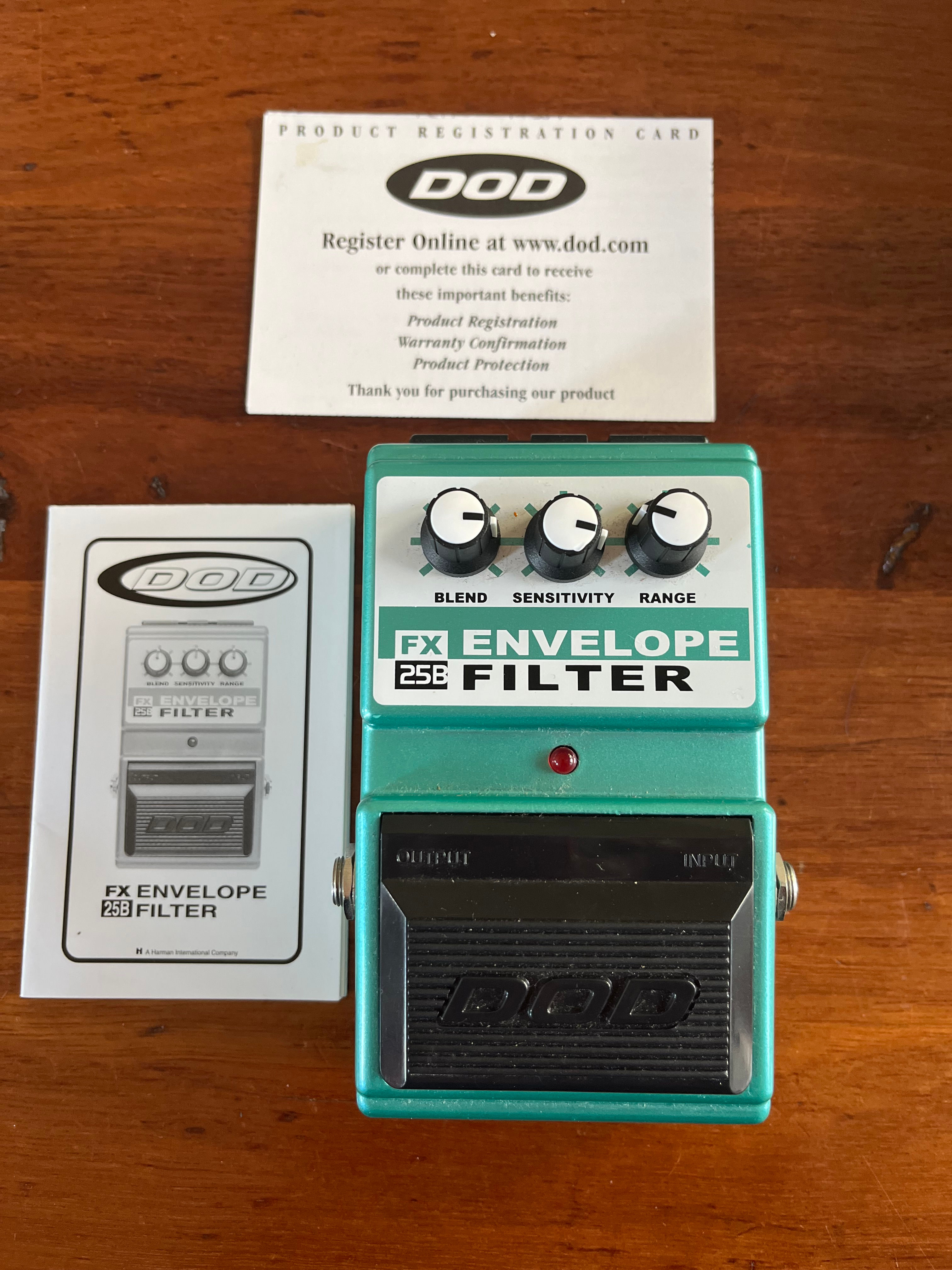 DOD FX25B Envelope Filter LIKE NEW with box + manual