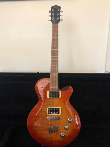 Yamaha AES620 Flame Maple Top in Faded Burst Electric Guitar