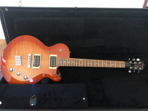 ヤマハ　 AES620 改造 Transparent Black Yamaha AES620 Les Paul style guitar with