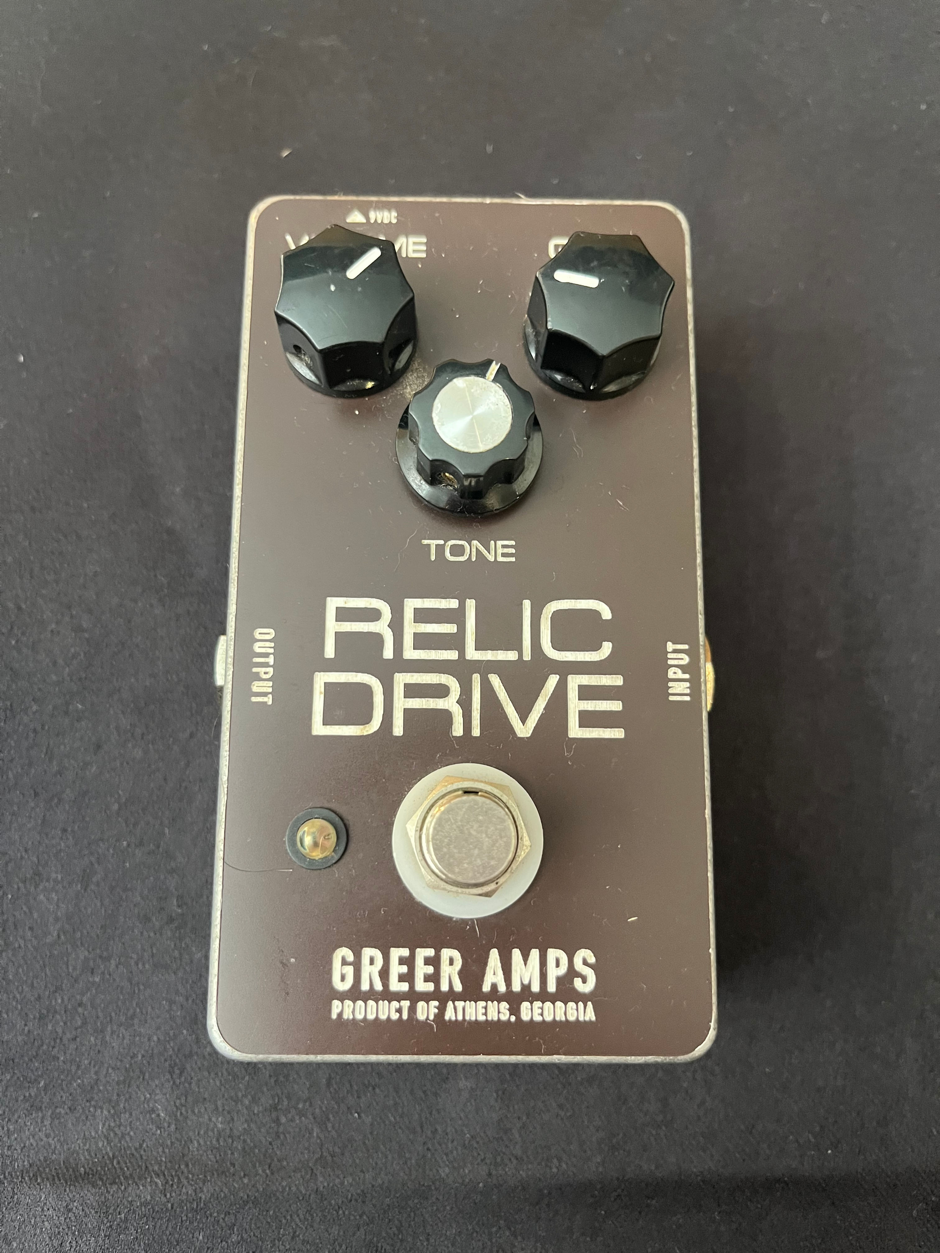 Relic Drive by Greer Amps. Handwired boutique organic overdrive - USA