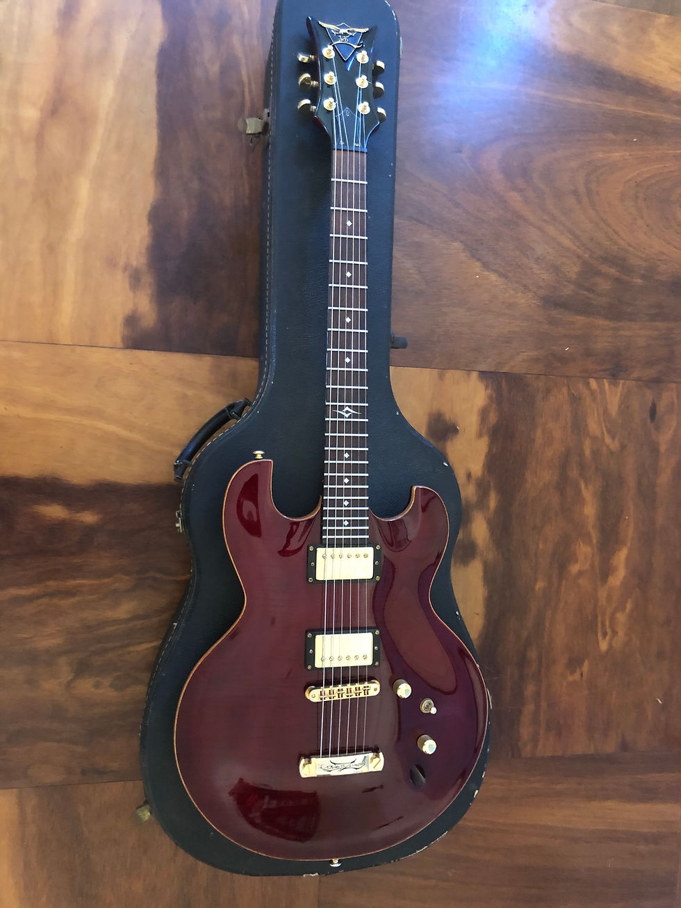 Thumbnail: DBZ Imperial Solid Body Double Cutaway Electric Guitar - Flame Maple