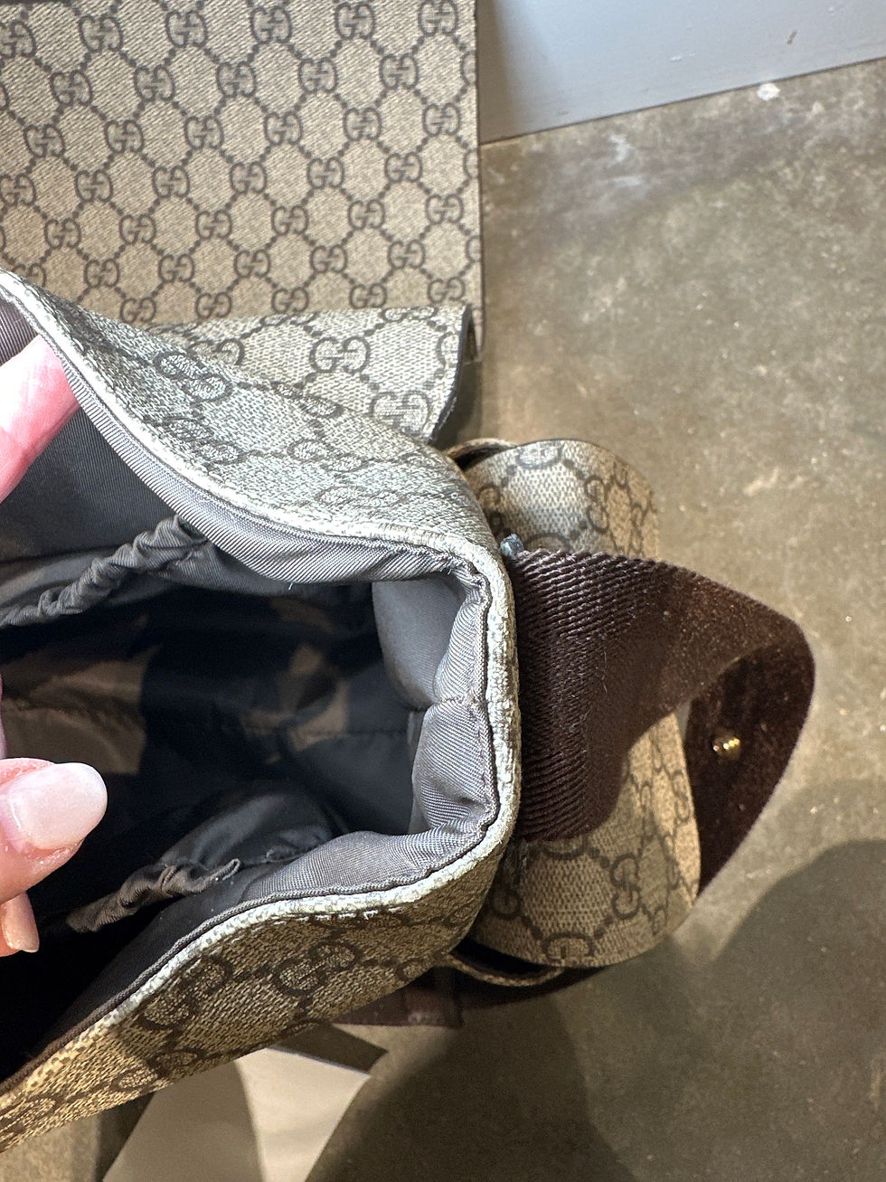 Thumbnail: Gucci GG diaper bag