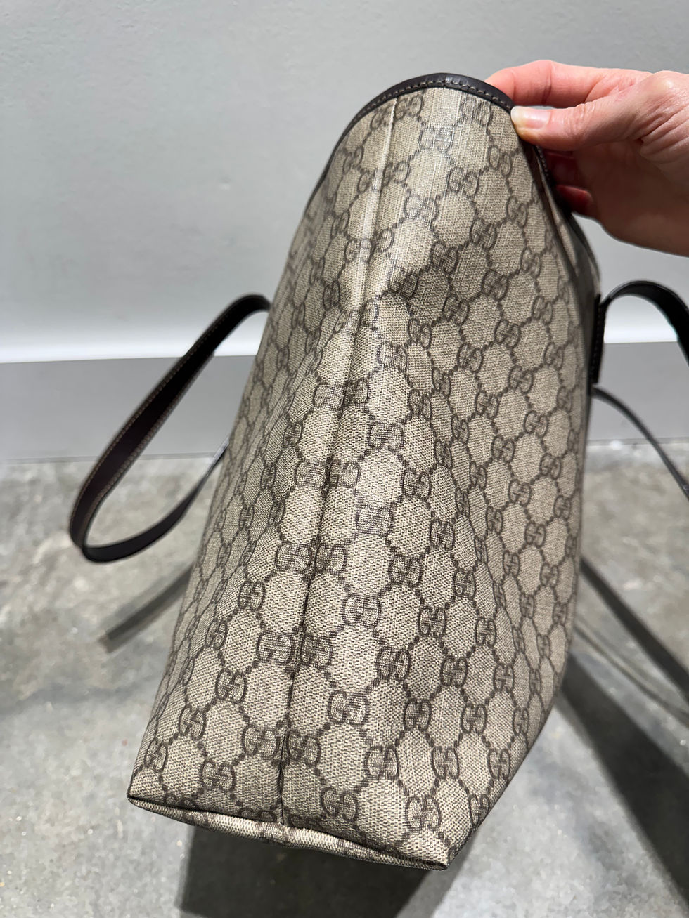 Thumbnail:  Gucci Large GG Supreme Canvas Zip Top Tote