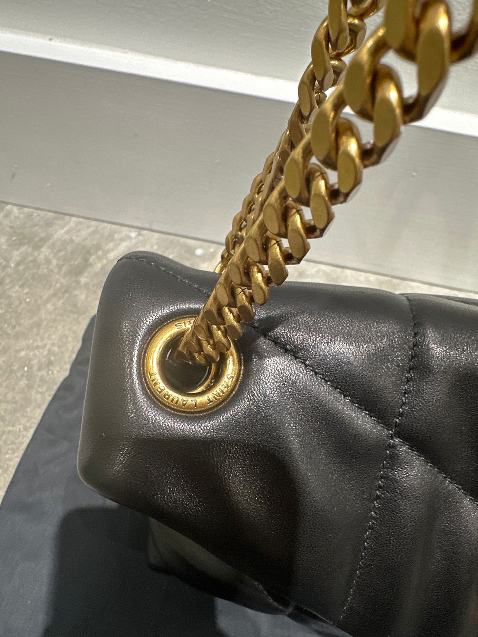 Thumbnail: Small Loulou Puffer Napa Leather YSL