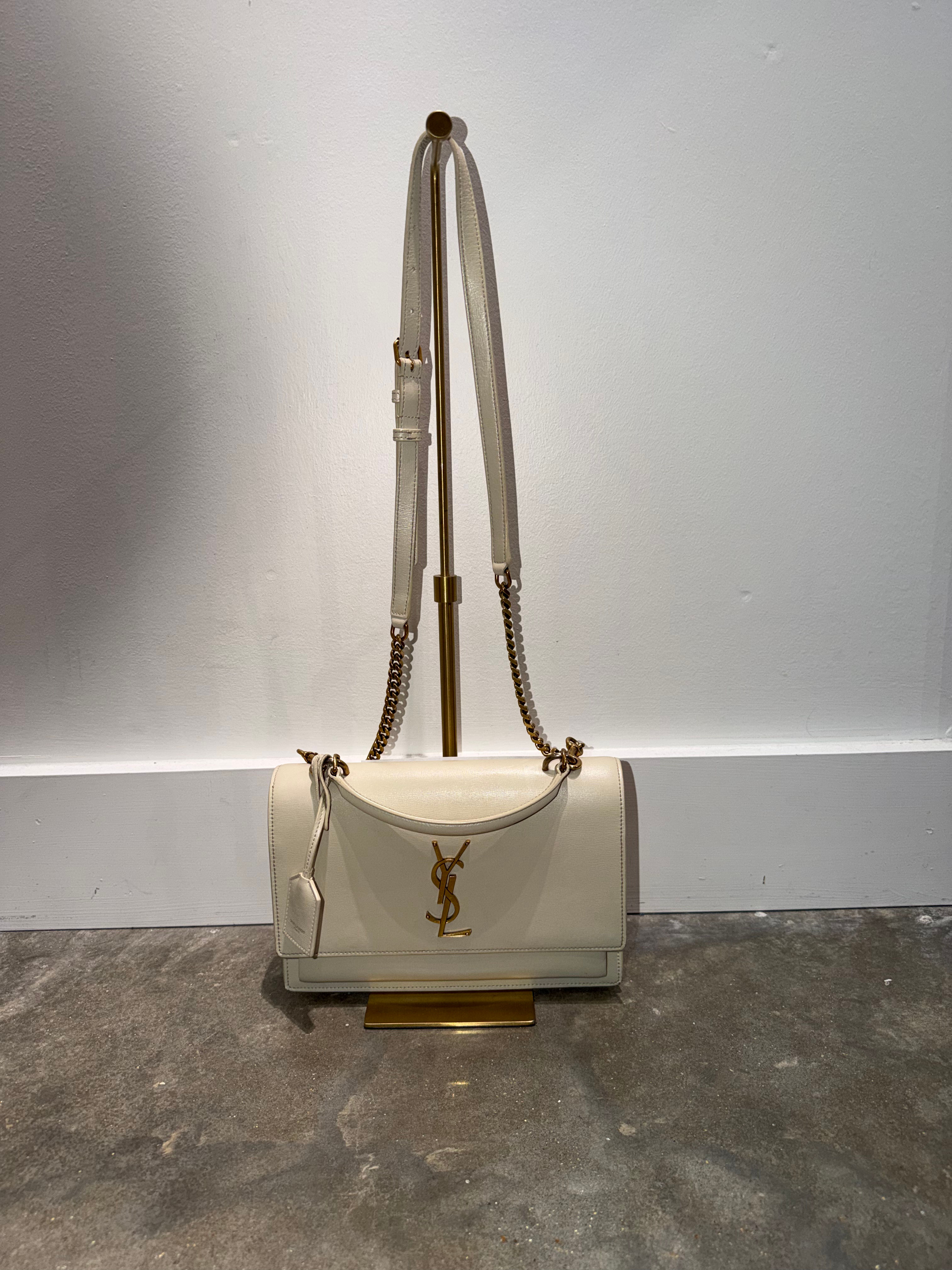 YSL top handle sunset chain bag