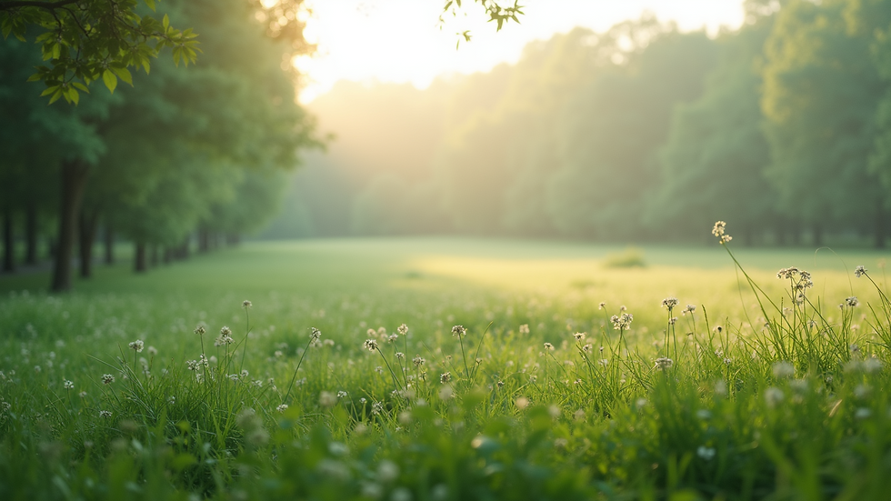 High angle view of a serene landscape representing tranquility