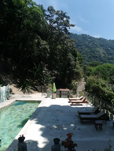 área da piscina