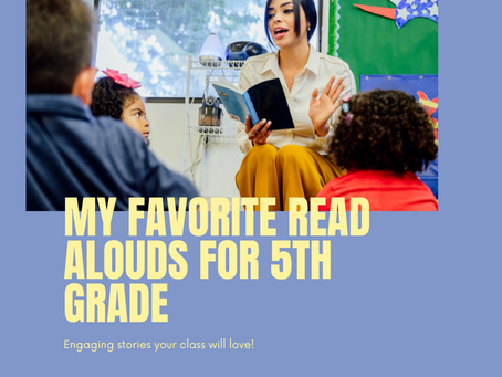 My Favorite Read-Alouds for 5th Grade! 📚✨