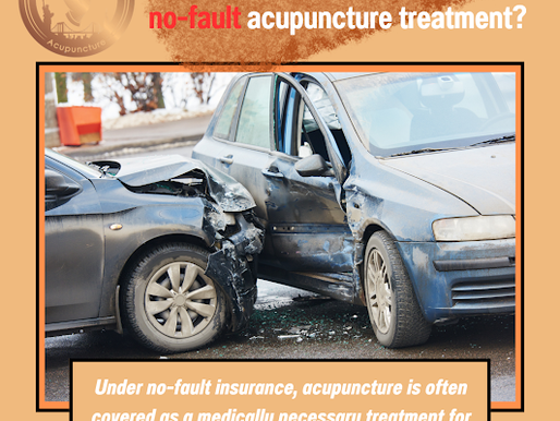 What types of injuries qualify for no-fault acupuncture treatment?