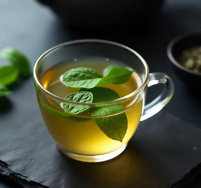 The green tea should be given to whom? 🍵🌱